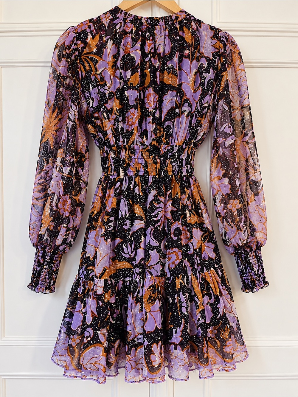 Ulla Johnson Silk Rosetta Chiffon Mini Dress Size 4 - Picture 7 of 9